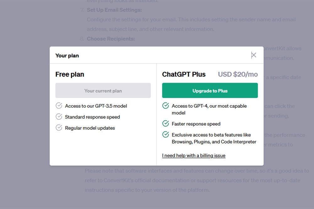 Access to ChatGPT Plus