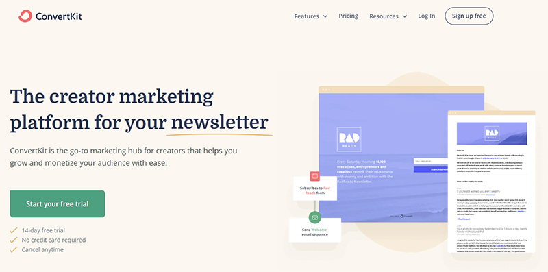 ConvertKit - Best Email Marketing Service for Bloggers