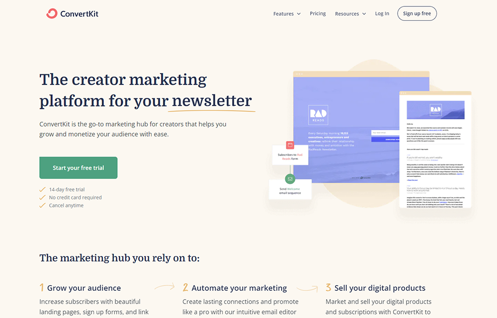 ConvertKit - Best Email Marketing Service for Bloggers