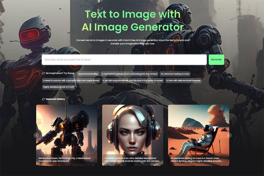 Fotor AI Image Generator