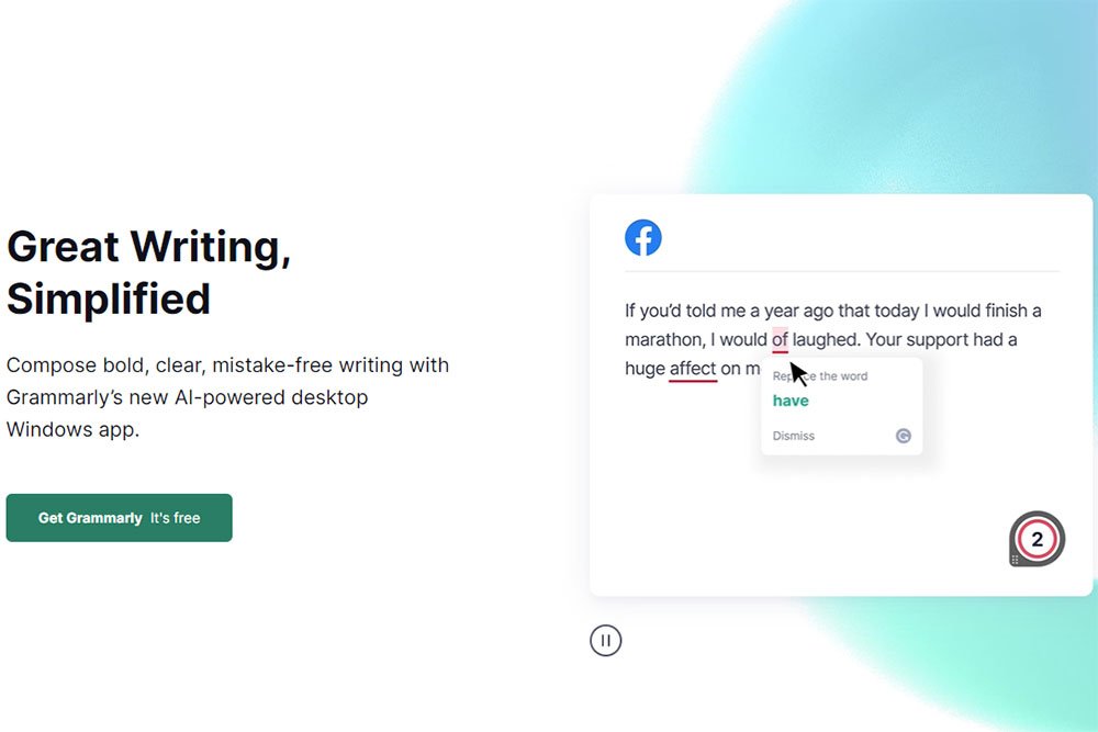 Grammarly AI Content Marketing Tool