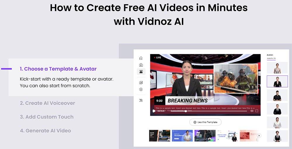 How to Create Free AI Videos with Vidnoz