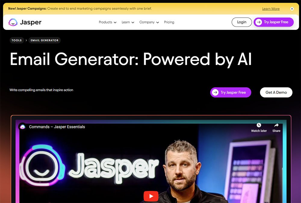 Jasper AI Writer Tool