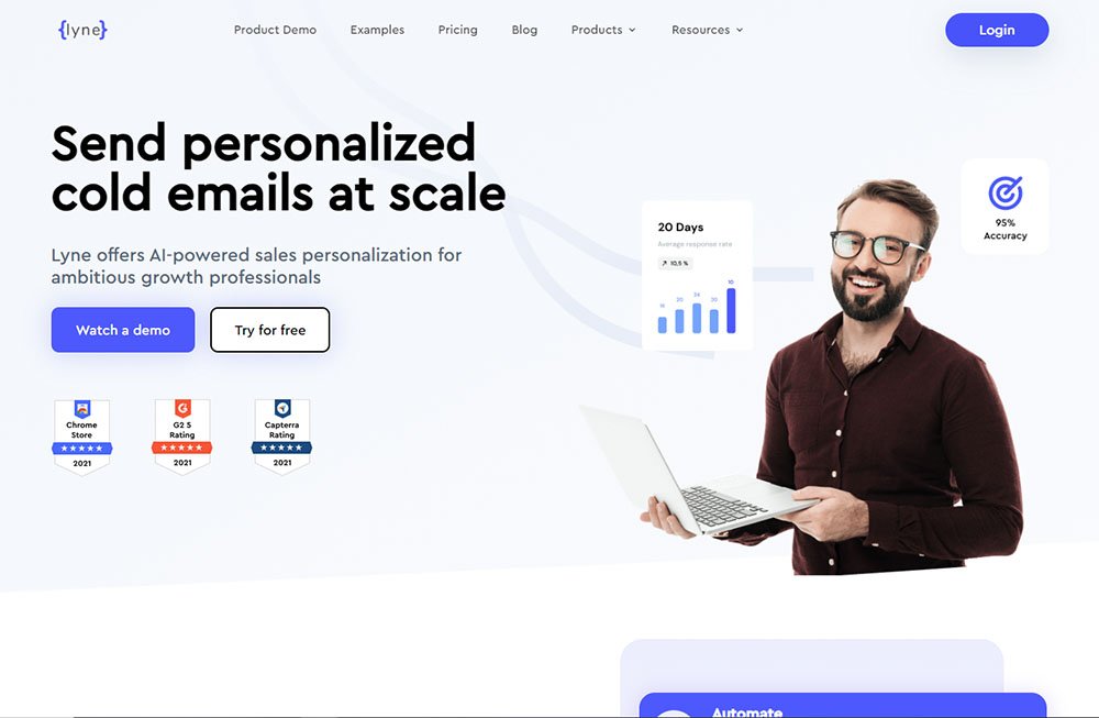 Send Personalized Cold Emails at Scale with Lyne AI