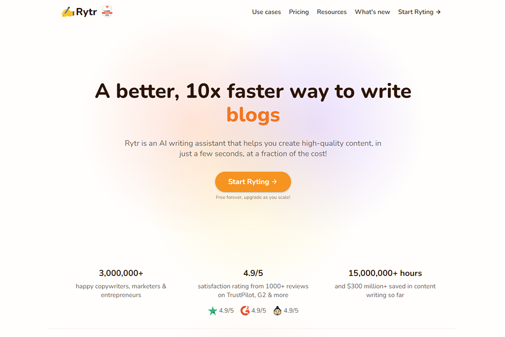 Rytr AI Writing Software – The Most Affordable AI Writer