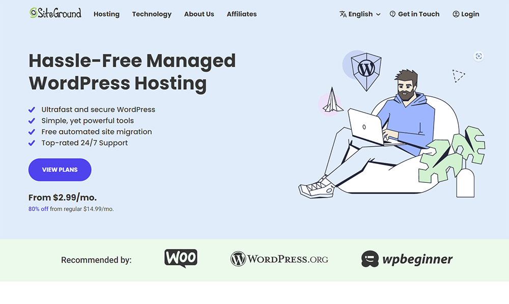 SiteGround - The Best and Most Affordable WordPress Hosting