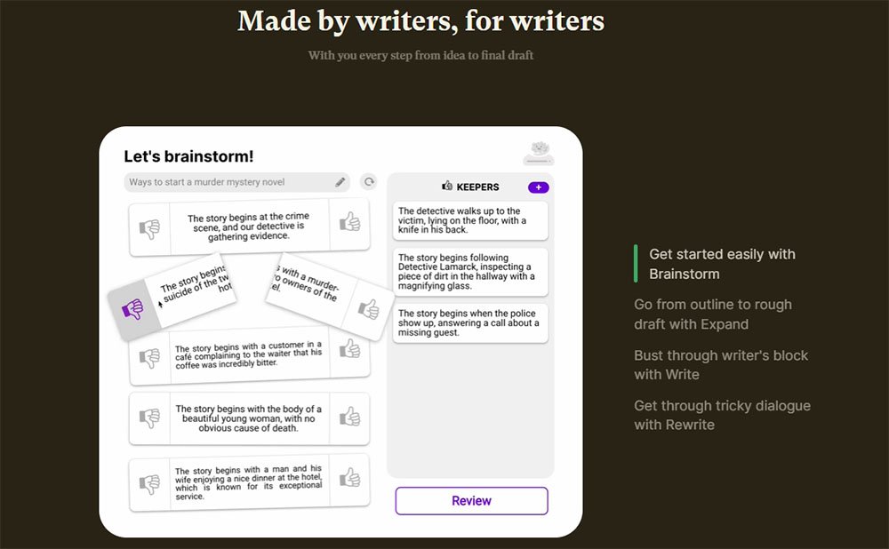 Enhance Creativity with SudoWrite's AI Writing Tool - Brainstorming